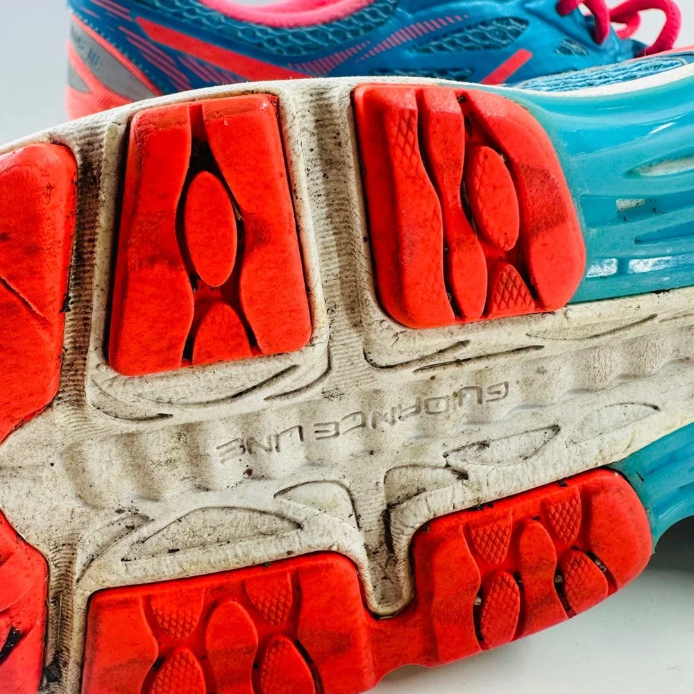 Asics Gel-Cumulus 18 Running Shoes Cushion Comfort Athletic Blue‎ Pink US 9